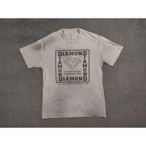 Diamond Supply Co Shirt Adult Mens Large White Skateboard Hardware Box Logo